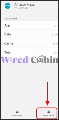 Clear cache