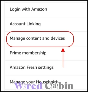 Go to Manage your content and devices