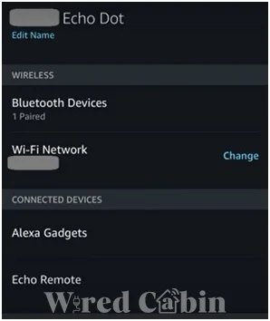 Under devices, the select device at the top