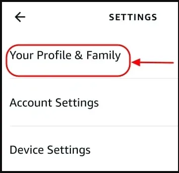 Your profile and family
